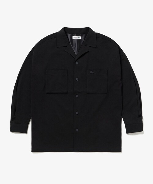LACOSTE（ラコステ） シャツ 鹿の子地オープンカラーシャツジャケット