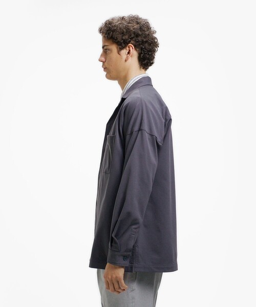 LACOSTE（ラコステ） シャツ 鹿の子地オープンカラーシャツジャケット