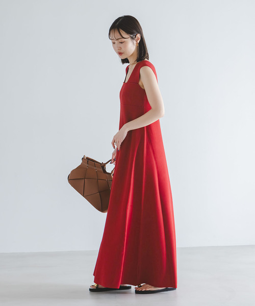 NOBLE（ノーブル） ワンピース 「追加」「洗える」ミラノリブフィット