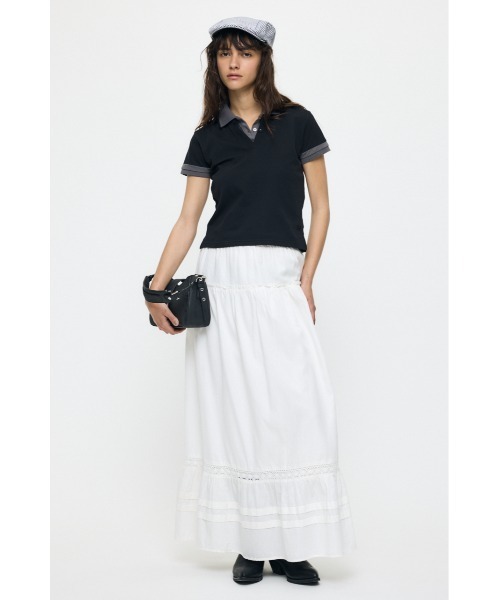 MOUSSY（マウジー） tシャツ CONTRAST POLO トップス レディース