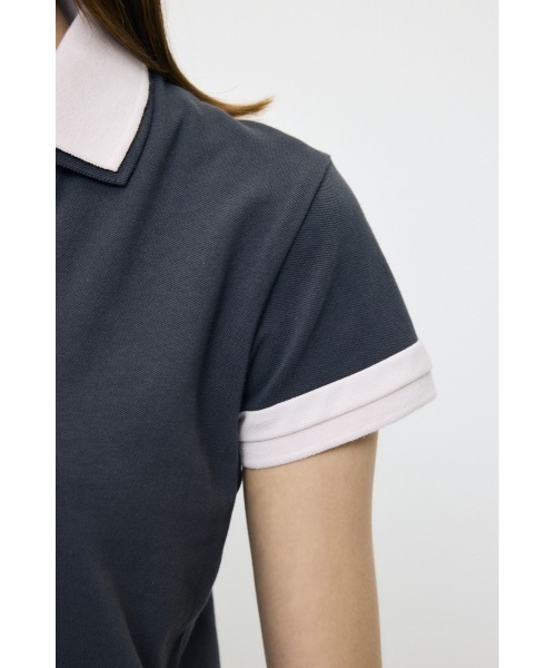 MOUSSY（マウジー） tシャツ 半袖 CONTRAST POLO トップス レディース