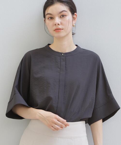 THE SHOP TK ブラウス シャツ 夏 「高レビュー/体型カバー」さらっと 