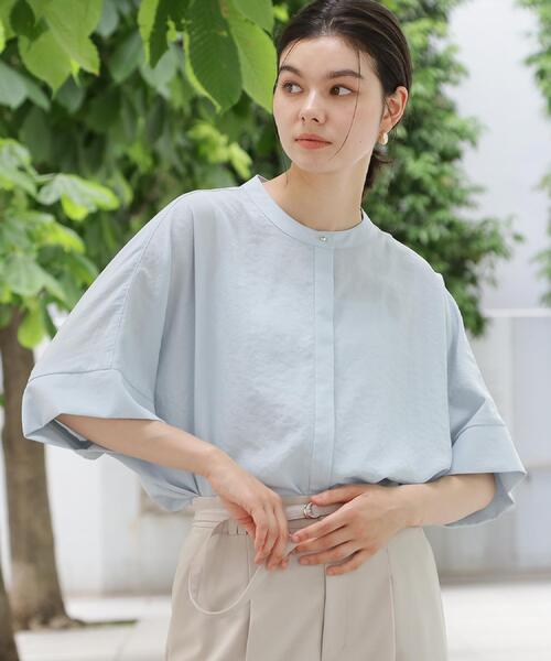 THE SHOP TK ブラウス シャツ 夏 「高レビュー/体型カバー」さらっと