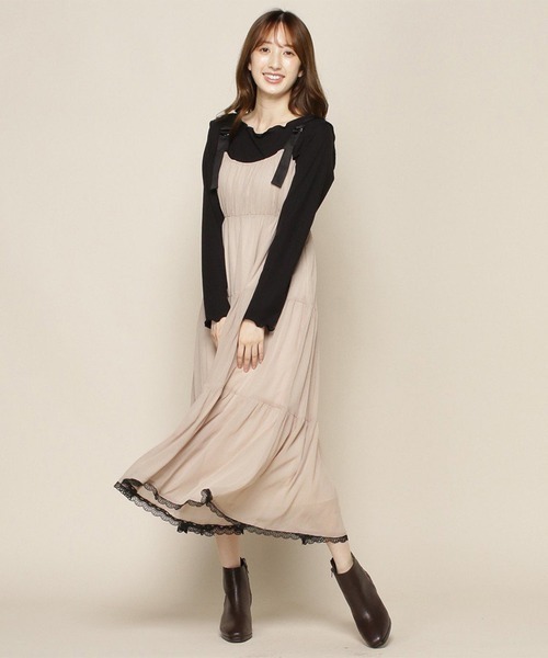 「WILLSELECTION」 サロペットスカート MEDIUM ベージュ レディース_8