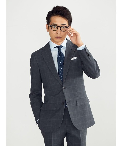 「Perfect Suit FActory」 スーツ AB4 グレー メンズ_画像5