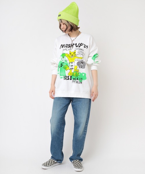 「RNA」 スウェットカットソー MEDIUM ライトブルー レディース_画像7