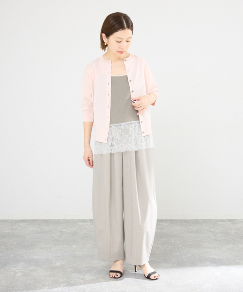 IENA Maison♡ローゲージリネンキャミソール IENA（イエナ） キャミソール レーストリムキャミソール : ZOZOTOWN