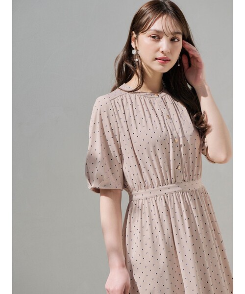 「ANY SIS」 半袖ワンピース 3 ネイビー レディース_画像6