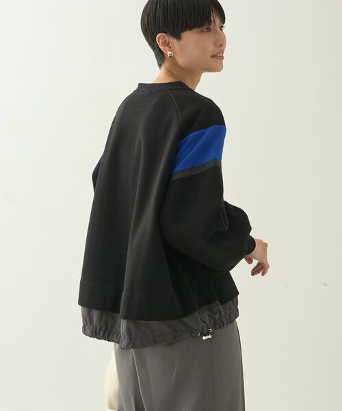 「AMERICAN HOLIC」 スウェットカットソー M ネイビー レディース_画像4