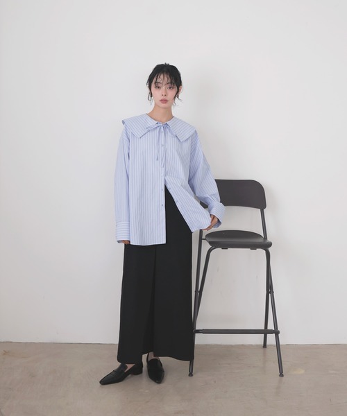 「LIAN」 長袖シャツ FREE イエロー レディース_画像4