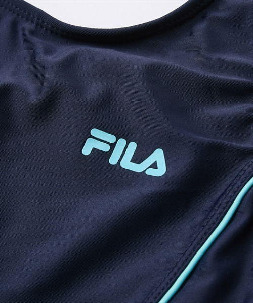 uvカット 水着 「FILA」Ｔシャツセットオンスクール　(130〜170cm) キッズ 子供 女の子の画像