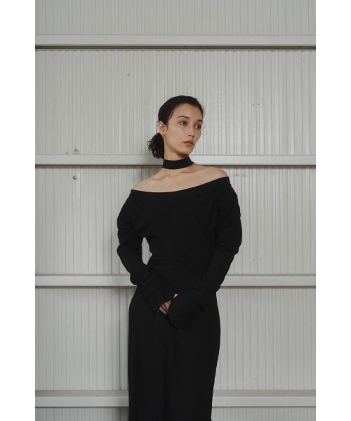 「Knuth Marf」 長袖ワンピース MEDIUM グレイッシュベージュ レディース_画像6