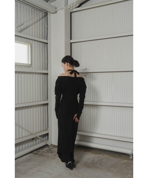 「Knuth Marf」 長袖ワンピース MEDIUM グレイッシュベージュ レディース_画像8