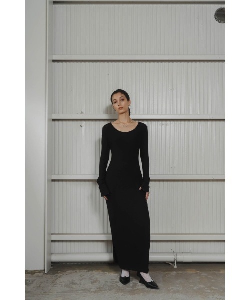 「Knuth Marf」 長袖ワンピース MEDIUM グレイッシュベージュ レディース_画像9