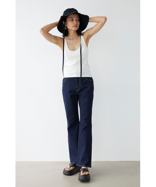 「ALEXIA STAM」 ブーツカットデニムパンツ 3 インディゴブルー レディース_画像8