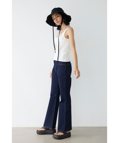 「ALEXIA STAM」 ブーツカットデニムパンツ 3 インディゴブルー レディース_画像9