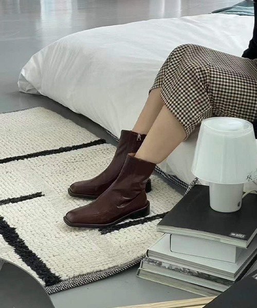安いお得 ブーツ Square flat short boots chs21a043 ZOZOTOWN PayPayモール店 - 通販 - PayPayモール 日本製定番