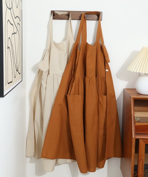 ももち❣️手作りエプロン　　ご確認用 Apron Story 完全ノンアイロン!! 後ろギャザーH型エプロン シワ