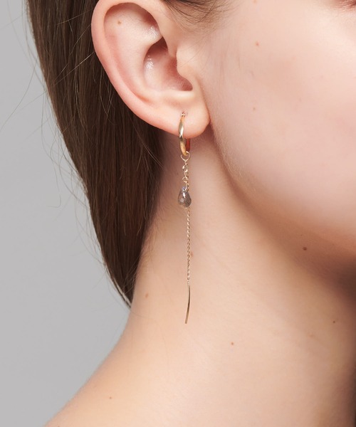 NOJESS（ノジェス） ピアス K10ラブラドライトピアス レディース