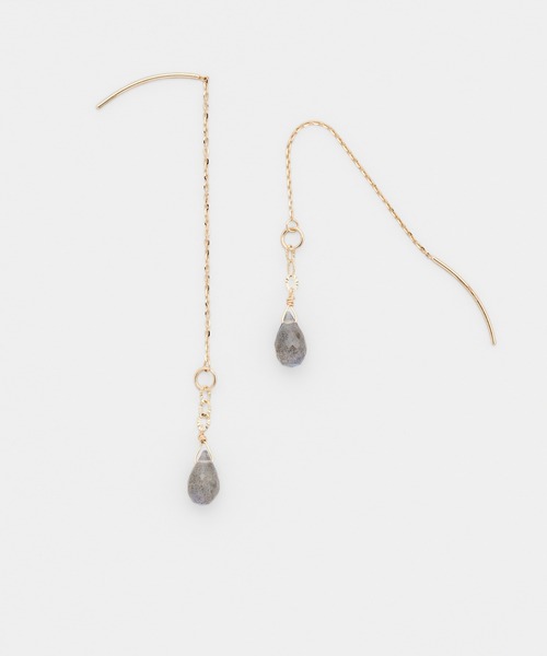 NOJESS（ノジェス） ピアス K10ラブラドライトピアス レディース