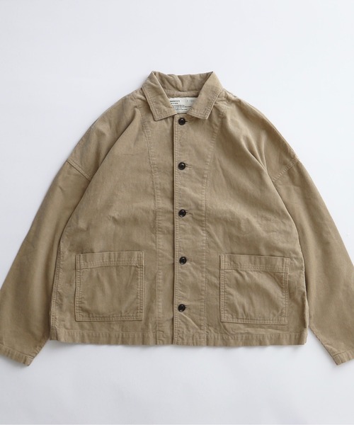 Hale 様専用 HARVESTY ノーカラーコーデュロイジャケット アイボリー