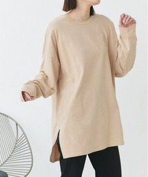 ad thie（アドティエ） tシャツ 後裾ラウンド ロングTシャツ