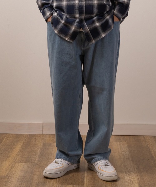 ウォッシュ ワイドデニムパンツ ビックシルエット r-2047 ウォッシュドワイドデニムパンツ | ファッション通販サイト NUGU