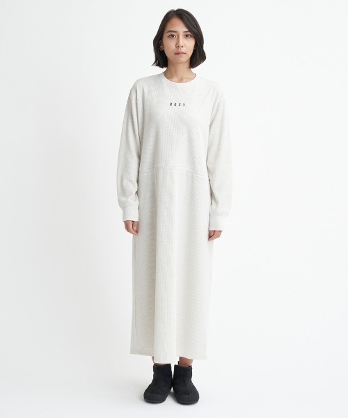 ROXY ワンピース DOWN TO EARTH DRESS/ロキシーウエストドロー
