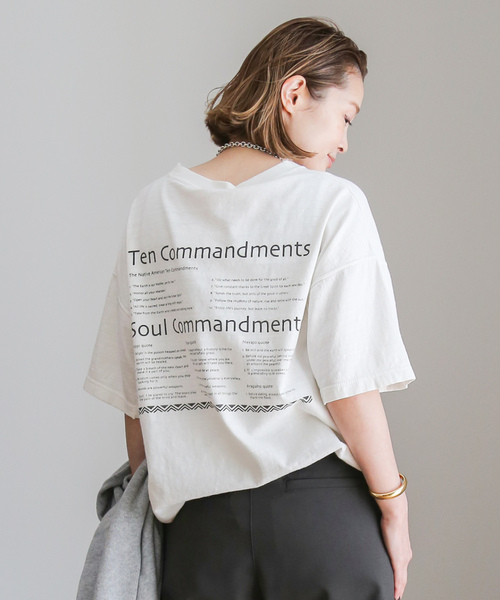 「Deuxieme Classe」 半袖Tシャツ - ホワイト レディース Deuxieme Classe 「Deuxieme Classe」 半袖Tシャツ FREE