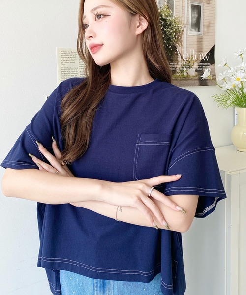 トゥデイフル✨非対称半袖 夏☀️Tシャツ コットン100% レディースカジュアル 楽天市場】tシャツ レディース 半袖 カジュアル（ブランド