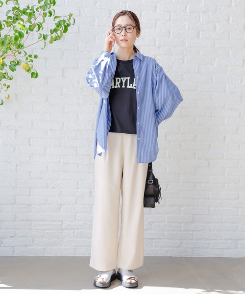 パンツ お手入れらくらくリネンイージーパンツ/975447 レディース | GLOBAL WORK | 08