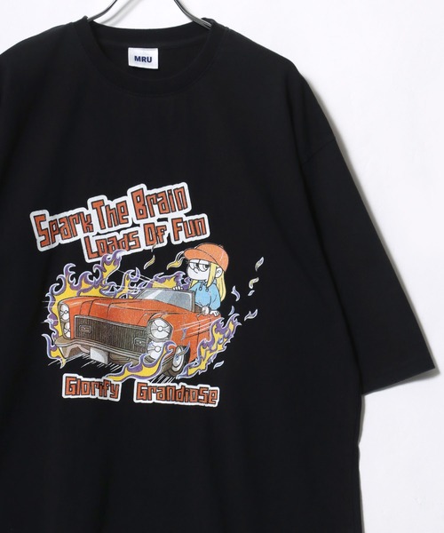 MRU tシャツ MRU/エムアール・ユー ヴィンテージライク ピグメント加工