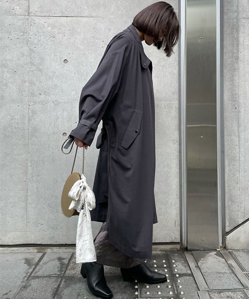 FRAY I.D フード付きロングコート ミント色 サイズ1 FRAY I.D フード付きロングコート ミント色 サイズ1