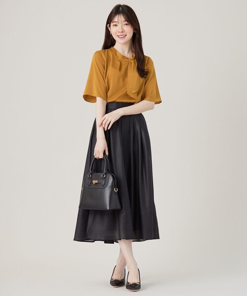 ANY SIS（エニィスィス） ブラウス シャツ 「洗える」トロミサテンボウ