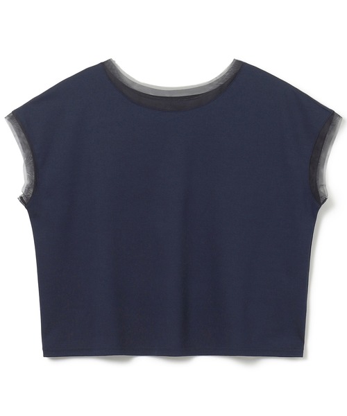 Chacott tシャツ チュールコンビクロップドTシャツ レディース