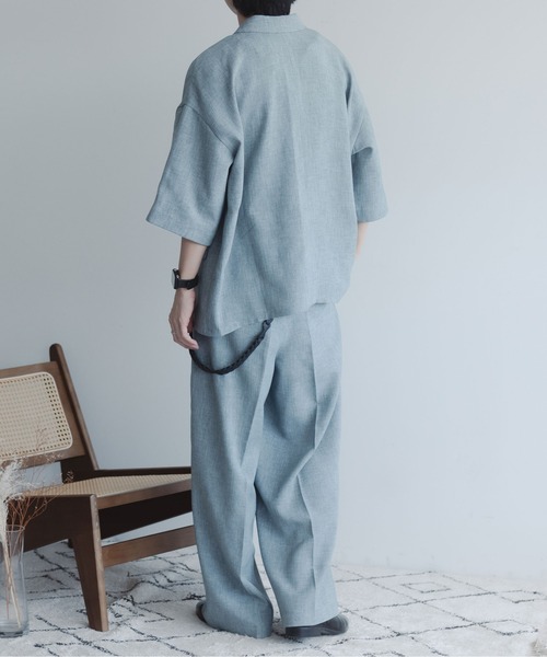 90s Vintage リネン レーヨン 2タック スラックス バギー ワイド 90s Vintage リネン レーヨン 2タック スラックス バギー ワイド