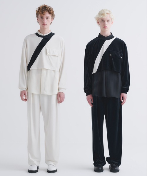 CULLNI トレーナー スウェット 24-AW-025 / Stretch Velour Bi Color 