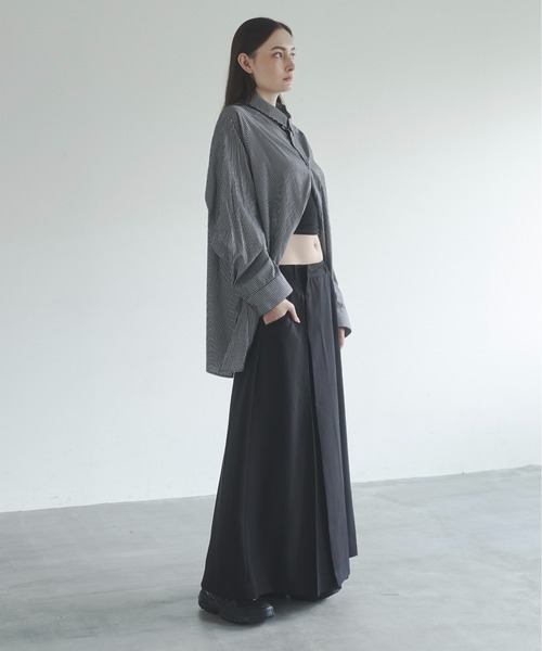 【直営・関税送料込】Wrap trousers in woo Utusiyo スラックス wrap slacks 共鳴 メンズ レディース