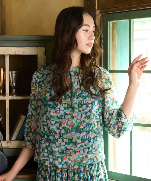 Jolly Poupee ブラウス シャツ 「22fabric」コロコロタウン/バルーン