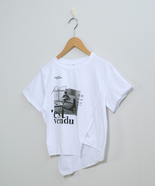 Tシャツ 変形デザイン プリント 半袖 ルーズ シック 韓国 b4154 楽天市場】SHEENA NewtroロゴプリントルーズTシャツ 春 夏 秋