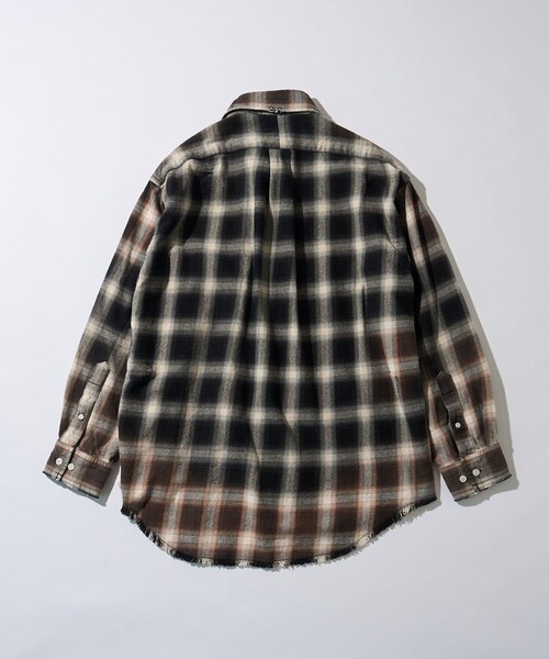 ブラウス シャツ NAUTICA/ノーティカ ダメージチェックシャツ レディース FREAK'S STORE ブラウス シャツ NAUTICA/ノーティカ ダメージ