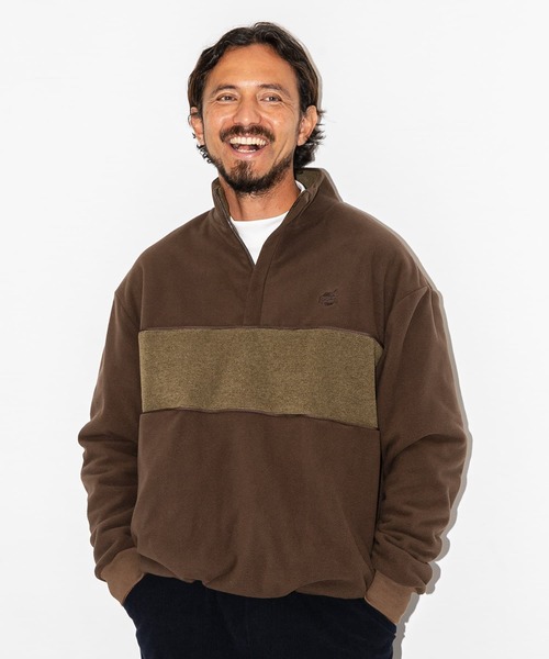 URBAN RESEARCH Sonny Label OOPS マイクロフリースハーフジップ