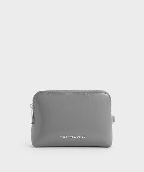 CHARLES & KEITH◆Atwood クリンクル チェーンハンドル ポーチ CHARLES ＆ KEITH ポーチ Atwood アットウード クリンクル