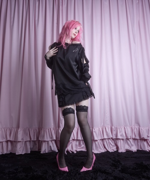 avenchumu garter ribbon tops ピンク 【公式通販】