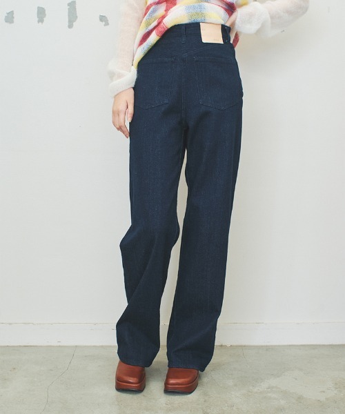ゆsoduk back to front denim trousers SODUK back to front denim trousers スドーク バックフロント