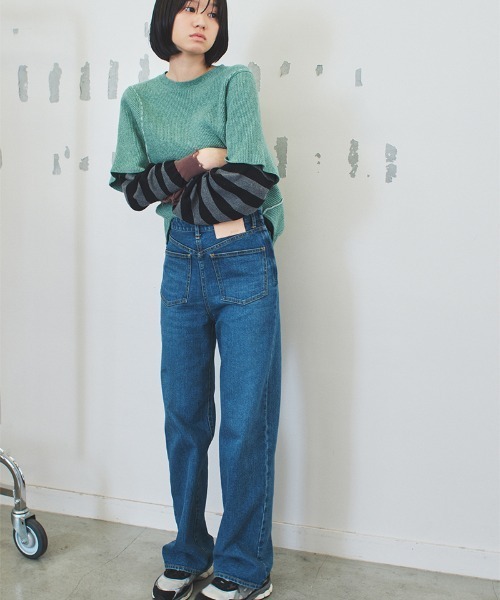 ジーンズ デニム デニムパンツ back to front denim trousers