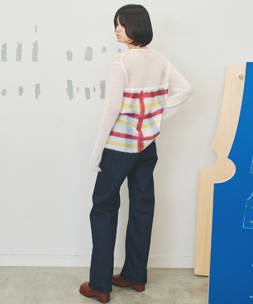 パンツ soduk back to front denim trousers セール】back to front denim trousers（デニムパンツ）｜soduk