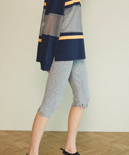 K*様 スラブヤーンクラッシュレギンス【MAISON SPECIAL/メゾンスペ MAISON SPECIAL（メゾンスペシャル） レギンス スパッツ Slub Yarn