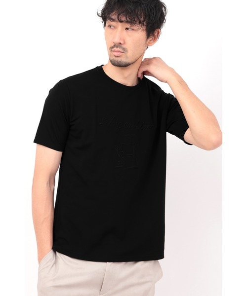 HIGH STREET∴Hロゴエンブロイダリークルーネック半袖Ｔシャツ HIGH STREET∴Hロゴエンブロイダリークルーネック半袖Tシャツ
