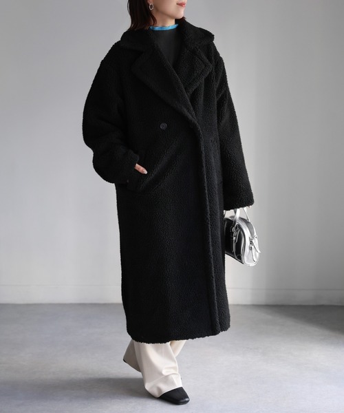 「Riberry」 コート MEDIUM ブラック レディース_画像7